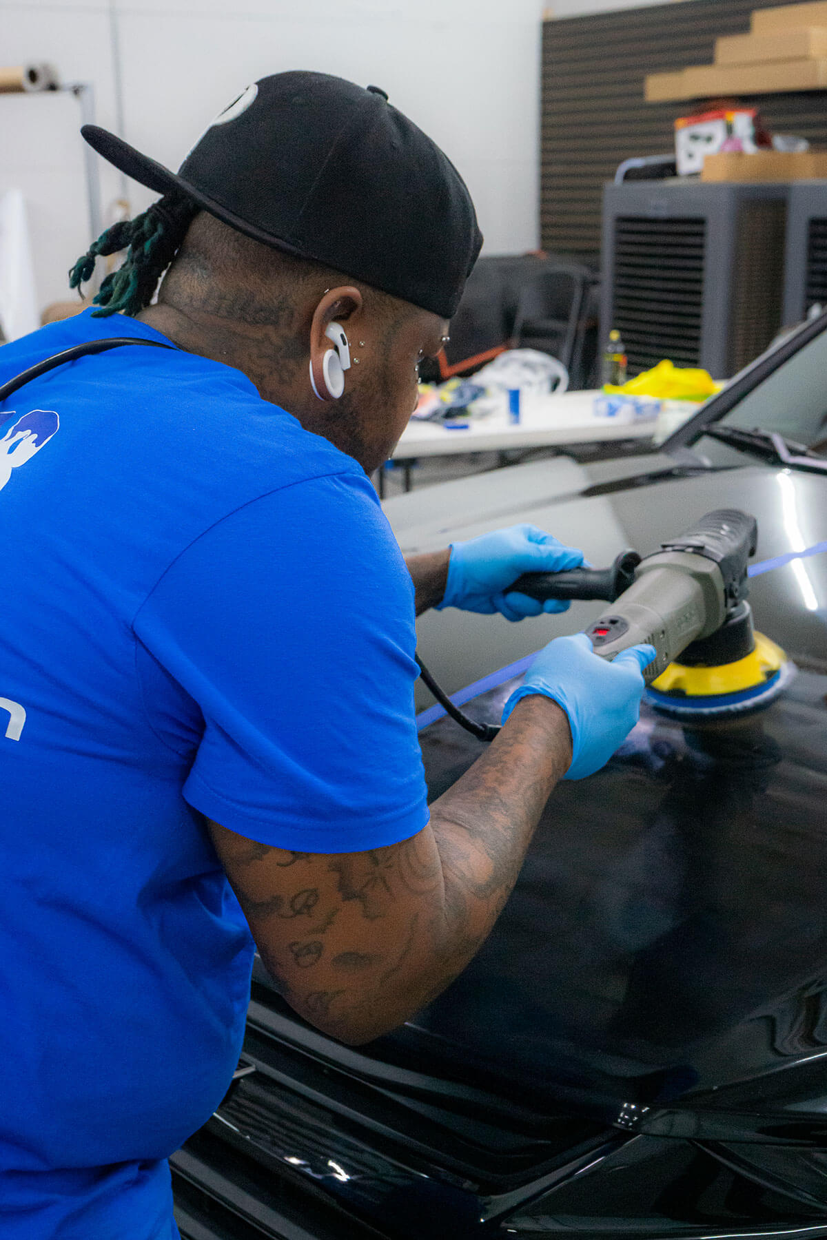 Lifetime tier 3M ceramic coating wet-look gloss depth on a luxury car at Polar Tint Henderson